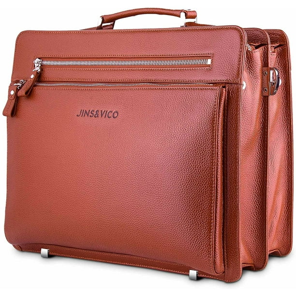 Travel Leather Briefcase with Organizer Shoulder Bag Business Messenger Briefcases for Men-B 15.6 Inch Laptop Bag Travel Leather Briefcase with Organizer Shoulder Bag Business Messenger Briefcases for Men-B 15.6 Inch Laptop Bag